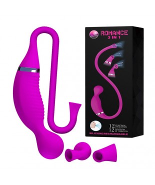 Estimulador con Succión 3 en 1