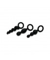 Pack de 3 Plugs Silicona Negro