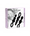 Pack de 3 Plugs Silicona Negro