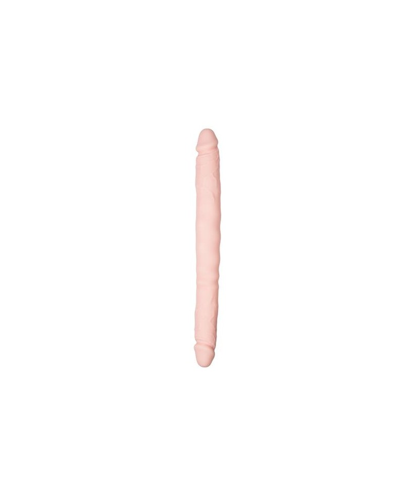 Dildo Doble Flexible Silicona Natural 40 cm