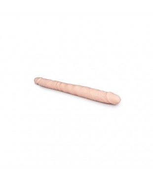 Dildo Doble Flexible Silicona Natural 40 cm