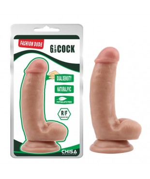 Dildo Dual Density Dude 6.9 Natural