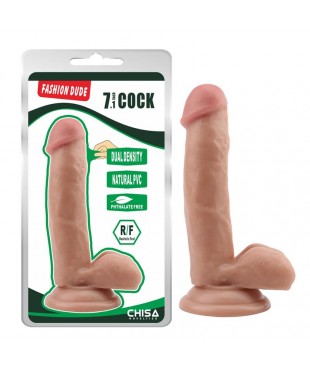 Dildo Dual Density Fashion Dude 7.1 Natural