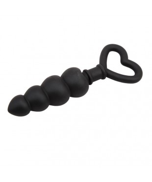 Mini Cadena Anal 156 x 34 cm Silicona Negro