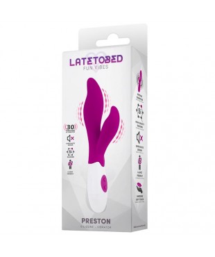 Preston Vibrador con Estimulador Silicona