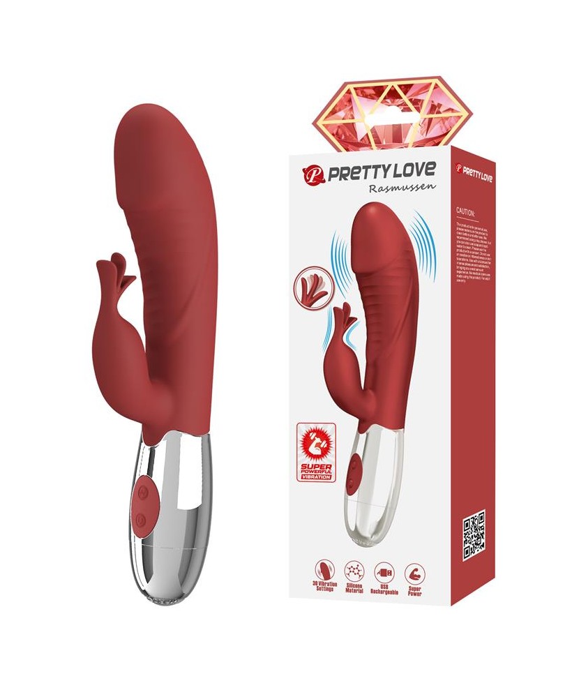 Rasmussen Vibrador 30 Funciones Rojo