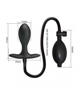 Plug Anal con Inflado y Bola Interna
