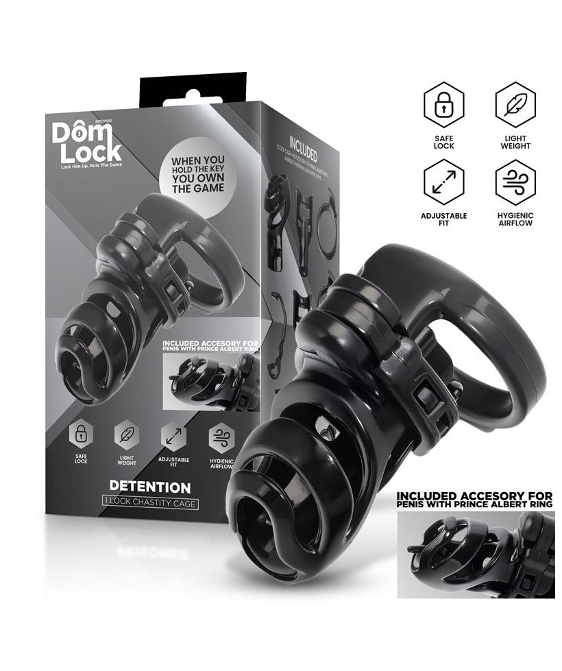 Detention Jaula para el Pene con Accesorio para Prince Albert