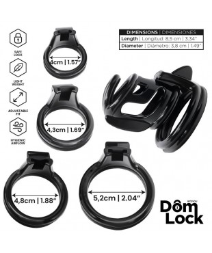 Bars Jaula para el Pene con Candado Interno