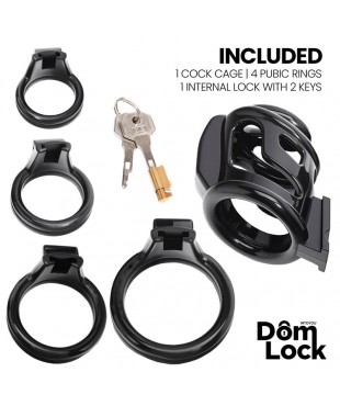 Bars Jaula para el Pene con Candado Interno