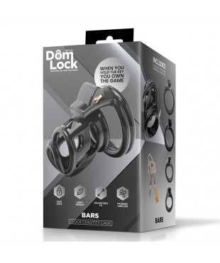 Bars Jaula para el Pene con Candado Interno