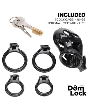 Parole Jaula para el Pene con Candado Interno