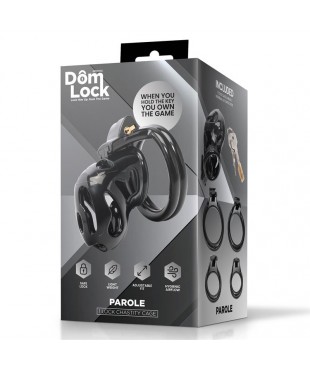 Parole Jaula para el Pene con Candado Interno