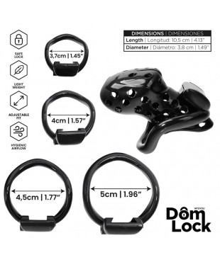 Convict Jaula para el Pene con Candado Interno