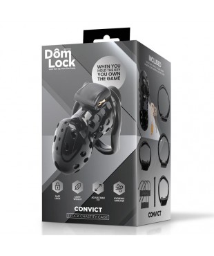 Convict Jaula para el Pene con Candado Interno