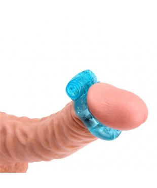 Anillo para el Pene y Vibracion 18 cm Azul