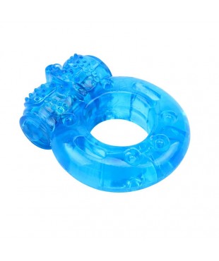 Anillo para el Pene y Vibracion 18 cm Azul