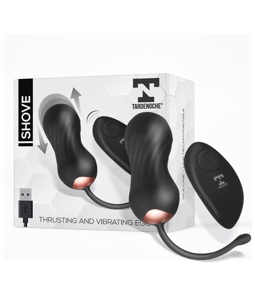 Shove Huevo con Movimiento Thrusting y Vibrador con Control Remoto Shove Huevo con Movimiento Thrusting y Vibrador con Control Remoto