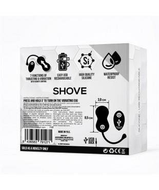 Shove Huevo con Movimiento Thrusting y Vibrador con Control Remoto Shove Huevo con Movimiento Thrusting y Vibrador con Control Remoto