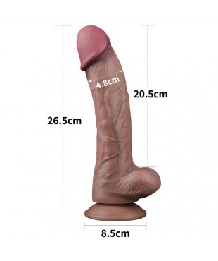 Dildo Doble Capa Silicona Platinum 105 Dildo Doble Capa Silicona Platinum 105