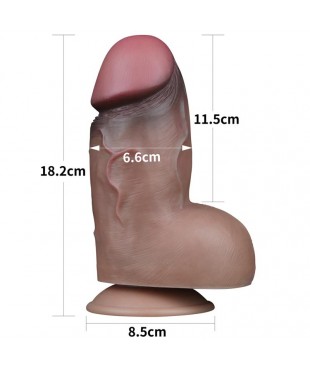 Dildo Doble Capa Silicona Platinum 7 Dildo Doble Capa Silicona Platinum 7