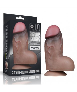 Dildo Doble Capa Silicona Platinum 7 Dildo Doble Capa Silicona Platinum 7