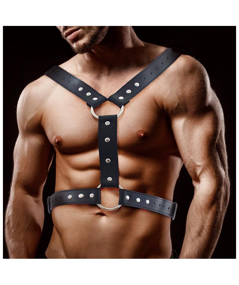 Fabrio Arnes Masculino para Bondage Cuero Vegano