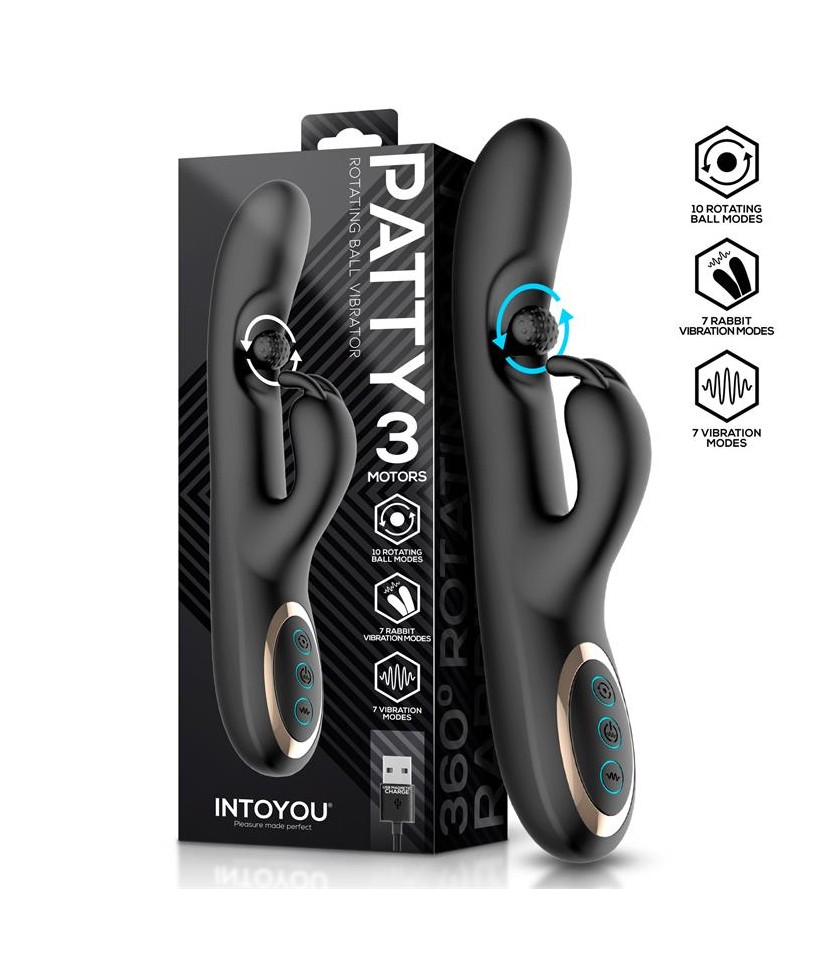 Patty Vibrador con Bola Rotadora 360º
