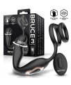 Bruce Masajeador Prostatico 360º y Doble Anillo con Vibracion