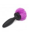 Plug Anal con Vibracion Doble Base Purpura Grande