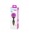 Plug Anal con Vibracion Doble Base Purpura Grande