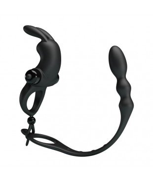 Anillo Vibrador con Cadena Anal Desmontable Anillo Vibrador con Cadena Anal Desmontable