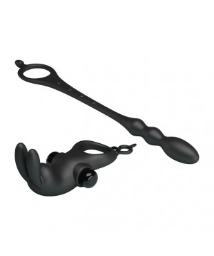 Anillo Vibrador con Cadena Anal Desmontable Anillo Vibrador con Cadena Anal Desmontable