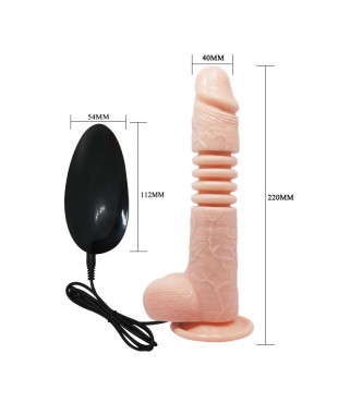 Vibrador con Rotacion y Movimiento Telescopico Thunder Up Vibrador con Rotacion y Movimiento Telescopico Thunder Up