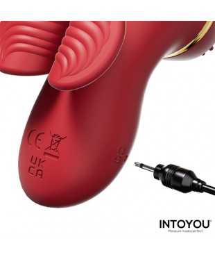 Beeny Estimulador con 4 Cabezales Succion Tapping Tickling y Licking