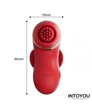 Beeny Estimulador con 4 Cabezales Succion Tapping Tickling y Licking