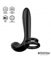Synkox Girth Gainer con Doble Anillo para el Pene con Vibracion
