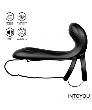 Synkox Girth Gainer con Doble Anillo para el Pene con Vibracion