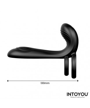 Synkox Girth Gainer con Doble Anillo para el Pene con Vibracion