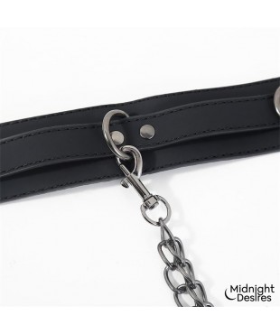Collar con Esposas para Tobillos con Cadena