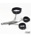 Collar con Esposas para Tobillos con Cadena