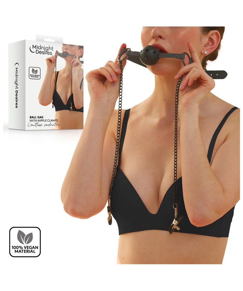 Pinzas para Pezones y Mordaza de Bola