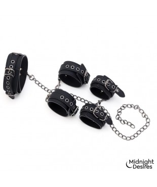 Set de Restricciones con Collar y Esposas