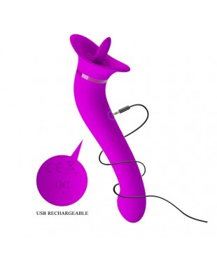Faust Vibrador con Lengua Estimuladora USB Faust Vibrador con Lengua Estimuladora USB