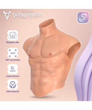Boomax Traje Torso Masculino Hiperrealista Silicona Líquida Talla S