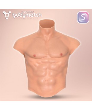 Boomax Traje Torso Masculino Hiperrealista Silicona Liquida Talla S