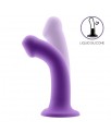 Bouncy Dildo Silicona Liquida Hiper Flexible 7 18 cm Talla M Purpura