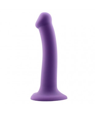 Bouncy Dildo Silicona Liquida Hiper Flexible 7 18 cm Talla M Purpura