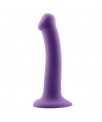 Bouncy Dildo Silicona Liquida Hiper Flexible 7 18 cm Talla M Purpura