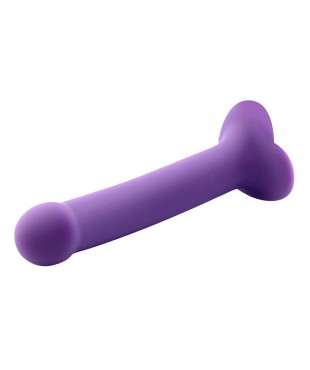 Bouncy Dildo Silicona Liquida Hiper Flexible 7 18 cm Talla M Purpura